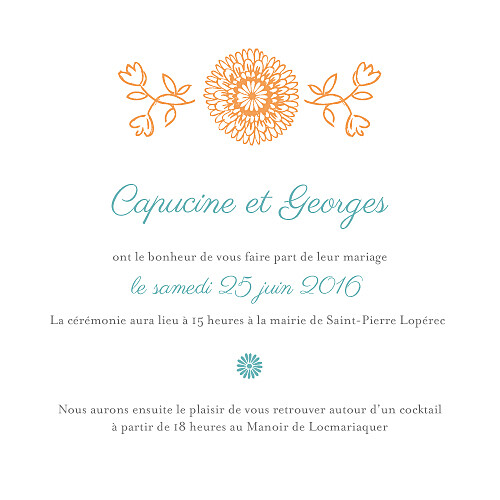 Faire-part de mariage Champetre multicolore - Page 3 Faire-part de mariage Champetre multicolore - Page 3