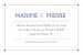 Carton d'invitation mariage Rétro bleu bronze - Page 1 Carton d'invitation mariage Rétro bleu bronze - Page 1