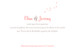 Carton d'invitation mariage Bouquet corail Carton d'invitation mariage Bouquet corail