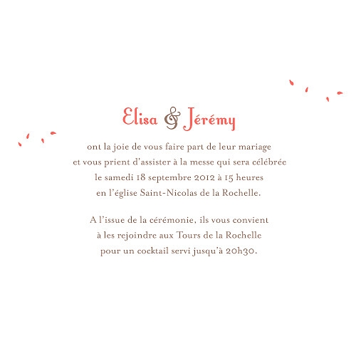 Faire-part de mariage Bouquet corail - Page 3 Faire-part de mariage Bouquet corail - Page 3