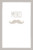 Carte de remerciement Moustache portrait taupe - Page 1