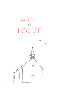 Faire-part de baptême Petite promesse blanc Faire-part de baptême Petite promesse blanc