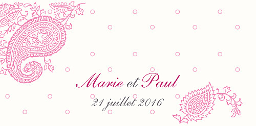 Marque-place mariage Plumetis framboise - Page 4 Marque-place mariage Plumetis framboise - Page 4