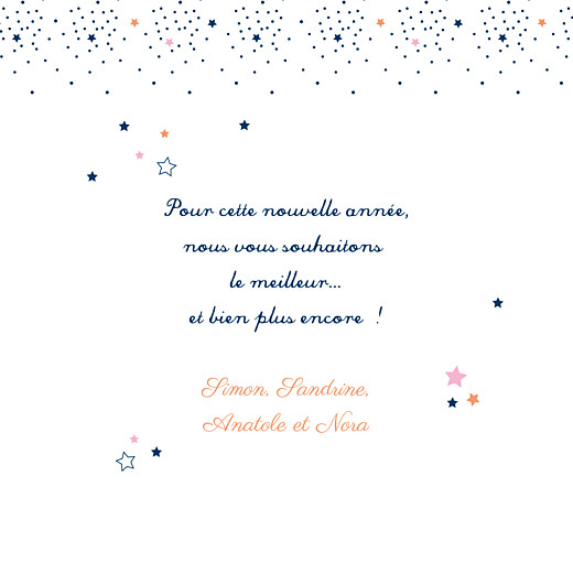 Carte de voeux Étoiles bleu nuit rose - Page 3 Carte de voeux Étoiles bleu nuit rose - Page 3