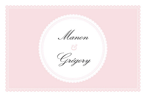 Carton d'invitation mariage Gourmand rose Carton d'invitation mariage Gourmand rose