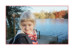 Carte de voeux Ours en famille rouge Carte de voeux Ours en famille rouge