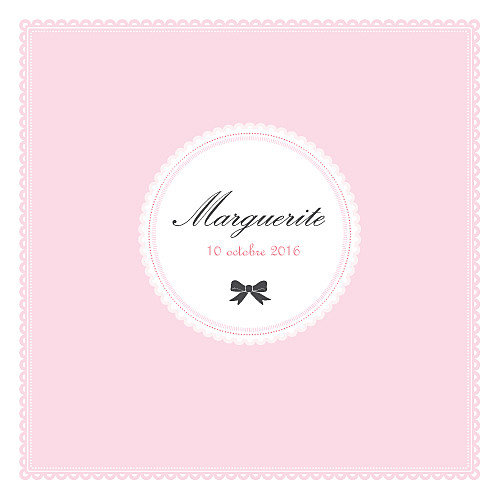 Faire-part de naissance Versailles rose Faire-part de naissance Versailles rose