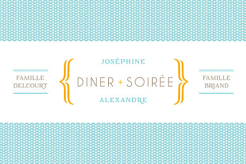 Carton d'invitation mariage Accolades bleu Carton d'invitation mariage Accolades bleu