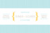 Carton d'invitation mariage Accolades bleu - Page 1 Carton d'invitation mariage Accolades bleu - Page 1