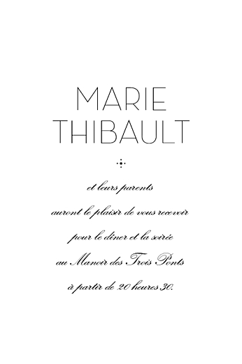 Carton d'invitation mariage Boudoir (rect) beige Carton d'invitation mariage Boudoir (rect) beige
