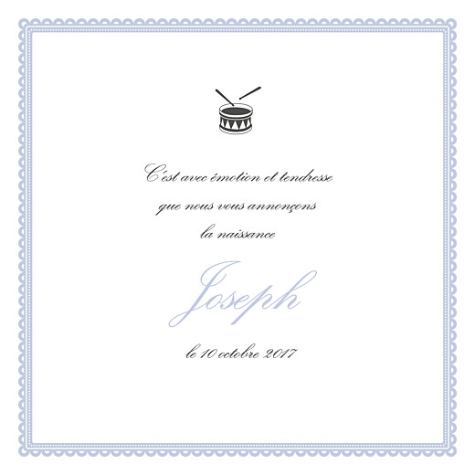 Faire-part de naissance Tambour photo bleu gris - Page 3 Faire-part de naissance Tambour photo bleu gris - Page 3