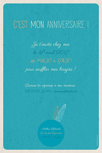 Carte d'anniversaire Plumes d\'indiens bleu - Page 2 Carte d'anniversaire Plumes d\'indiens bleu - Page 2