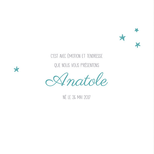 Faire-part de naissance Ruban étoilé 2 photos blanc turquoise - Page 3 Faire-part de naissance Ruban étoilé 2 photos blanc turquoise - Page 3