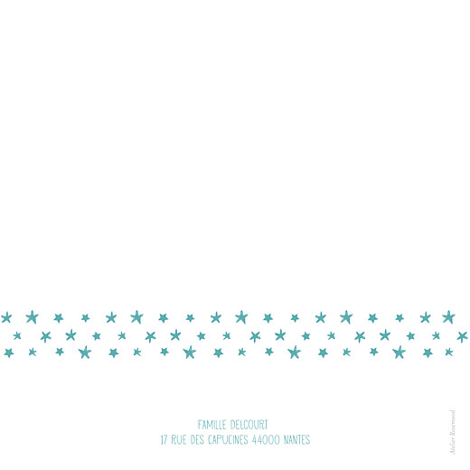 Faire-part de naissance Ruban étoilé 2 photos blanc turquoise - Page 4 Faire-part de naissance Ruban étoilé 2 photos blanc turquoise - Page 4