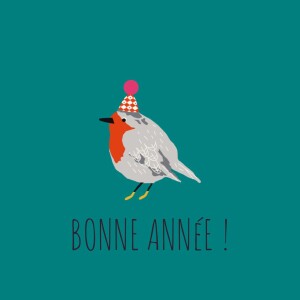 Carte de voeux Petit moineau photo canard