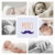 Carte de remerciement Moustache 6 photos indigo Carte de remerciement Moustache 6 photos indigo