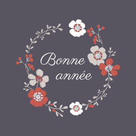 Carte de voeux Couronne de Noël photo rouge Carte de voeux Couronne de Noël photo rouge