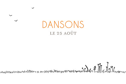 Carton d'invitation mariage Promesse champêtre blanc Carton d'invitation mariage Promesse champêtre blanc