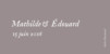 Marque-place mariage Toile de jouy taupe - Page 3 Marque-place mariage Toile de jouy taupe - Page 3