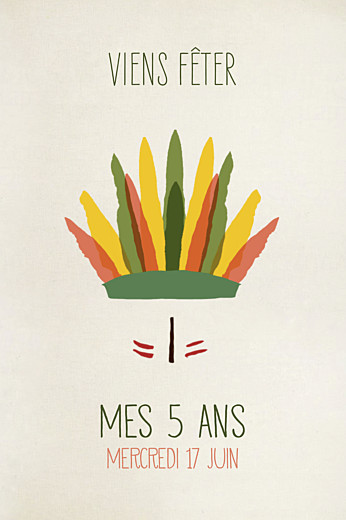 Carte d'anniversaire Indiens photo vert Carte d'anniversaire Indiens photo vert