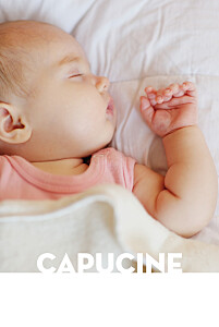 Faire-part de naissance Portrait moderne blanc Faire-part de naissance Portrait moderne blanc