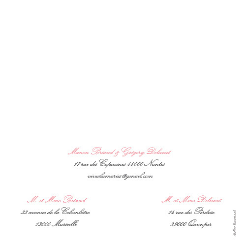 Faire-part de mariage Gourmand (4 pages) rose - Page 4 Faire-part de mariage Gourmand (4 pages) rose - Page 4