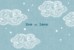 Faire-part de naissance Jumeaux nuage paysage bleu - Page 1 Faire-part de naissance Jumeaux nuage paysage bleu - Page 1