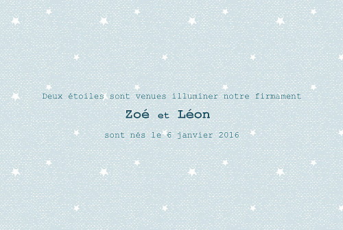 Faire-part de naissance Jumeaux nuage paysage bleu - Page 2 Faire-part de naissance Jumeaux nuage paysage bleu - Page 2