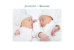 Faire-part de naissance Jumeaux 2 photos paysage blanc - Page 1 Faire-part de naissance Jumeaux 2 photos paysage blanc - Page 1