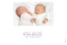Faire-part de naissance Jumeaux justifié 4 photos blanc - Page 4