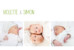 Faire-part de naissance Jumeaux 3 photos blanc - Page 1