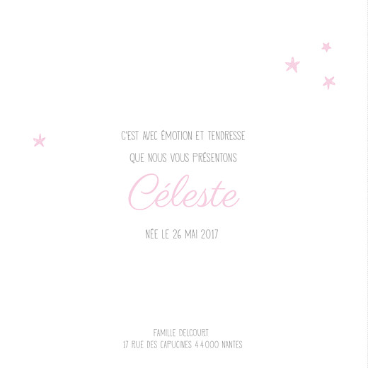 Faire-part de naissance Nuit étoilée 5 photos gris et rose pâle - Page 3 Faire-part de naissance Nuit étoilée 5 photos gris et rose pâle - Page 3