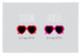 Faire-part de naissance Chéries rouge et rose Faire-part de naissance Chéries rouge et rose