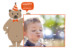 Carte d'anniversaire Nounours orange - Page 1 Carte d'anniversaire Nounours orange - Page 1