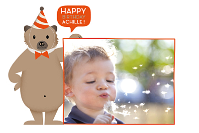 Carte D Anniversaire Nounours Rosemood