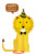 Carte d'anniversaire Lion photo (4 pages) jaune - Page 1 Carte d'anniversaire Lion photo (4 pages) jaune - Page 1