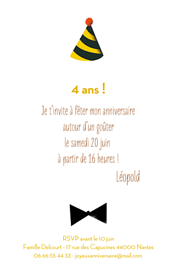 Carte d'anniversaire Lion photo (4 pages) jaune - Page 3 Carte d'anniversaire Lion photo (4 pages) jaune - Page 3