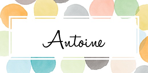Marque-place Baptême Aquarelle orange Marque-place Baptême Aquarelle orange