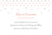 Carton d'invitation mariage Hollywood corail Carton d'invitation mariage Hollywood corail