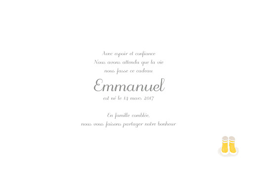Faire-part de naissance Balade (4 enfants) photos blanc Faire-part de naissance Balade (4 enfants) photos blanc