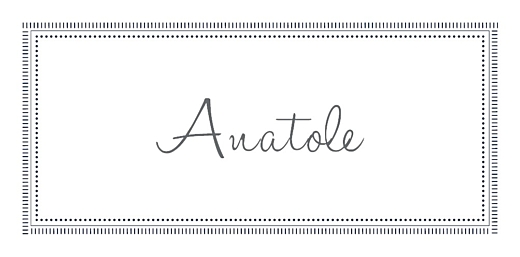 Marque-place mariage Monogramme bleu nuit Marque-place mariage Monogramme bleu nuit