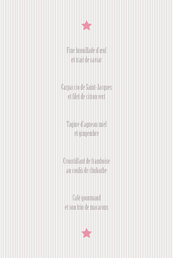 Menu de baptême Pop (4 pages) rose pastel - Page 3 Menu de baptême Pop (4 pages) rose pastel - Page 3
