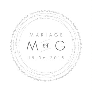 Etiquette perforée mariage Design blanc Etiquette perforée mariage Design blanc