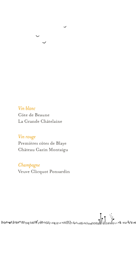 Menu de mariage Promesse champêtre (4 pages) blanc - Page 2 Menu de mariage Promesse champêtre (4 pages) blanc - Page 2