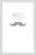 Carte de remerciement Moustache portrait 4 photos gris - Page 1