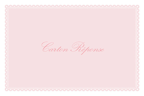 Carton réponse mariage Gourmand rose Carton réponse mariage Gourmand rose