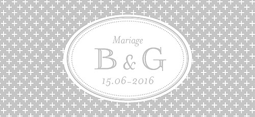 Etiquette de mariage Motif chic gris Etiquette de mariage Motif chic gris