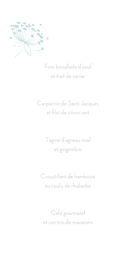 Menu de mariage Envolée vert d\'eau - Page 3 Menu de mariage Envolée vert d\'eau - Page 3
