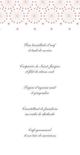 Menu de mariage Hollywood corail - Page 3 Menu de mariage Hollywood corail - Page 3