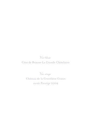 Menu de mariage Colombe gris - Page 2 Menu de mariage Colombe gris - Page 2